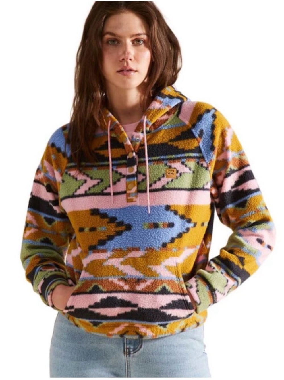 Billabong Go Outdoors Fleece Hoodie Size S